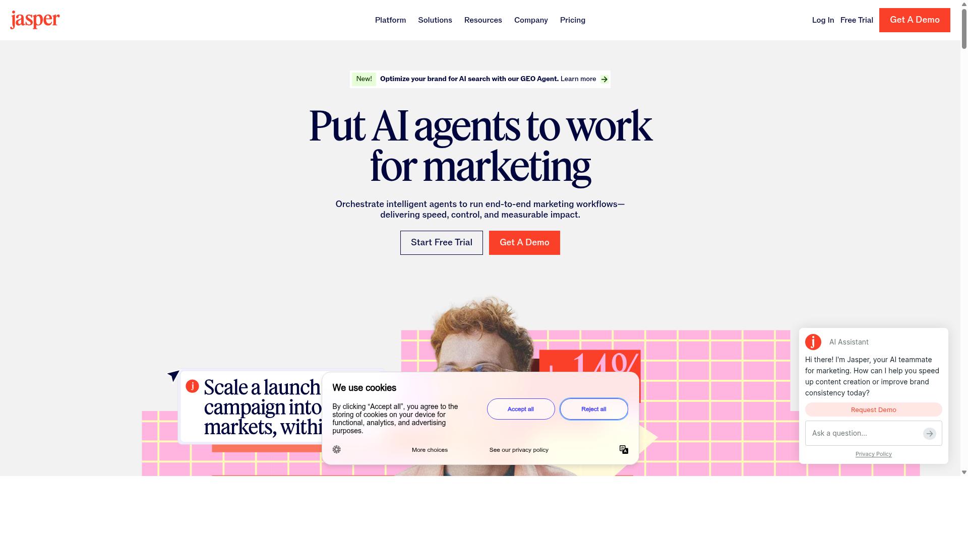 Jasper.ai website